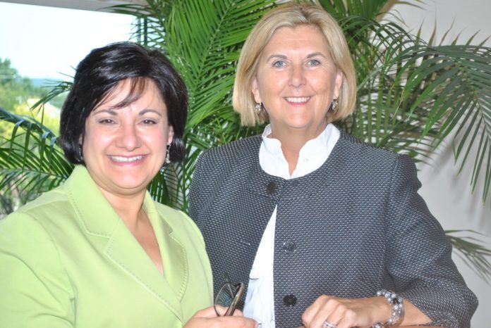 CEO Diana Franchitto, left, and Executive Vice President Donna Gouveia, of the newly created Home Care & Hospice of New England. / COURTESY HOME CARE & HOSPICE OF NEW ENGLAND