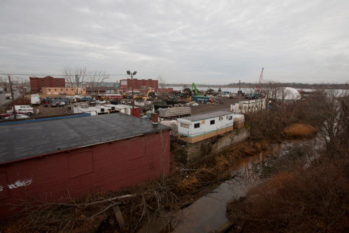 SAVE THE BAY has again asked the state to shut down Rhode Island Recycled Metals, a scrap yard on Allens Avenue in Providence, until it has installed pollution controls at the site. / PBN FILE PHOTO/DAVID LEVESQUE SAVE THE BAY has again asked the state to shut down Rhode Island Recycled Metals, a scrap yard on Allens Avenue in Providence, until it has installed pollution controls at the site. / PBN FILE PHOTO/DAVID LEVESQUE