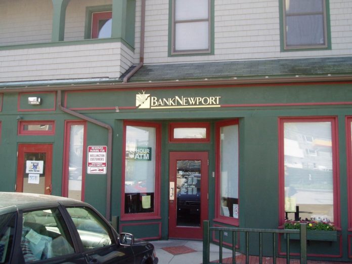 WITH LIMITED ACCESS and cramped quarters, BankNewport is closing its Wellington Square, Newport, branch and moving operations to its existing Washington Square branch, starting in August. / COURTESY BANKNEWPORT