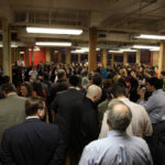 BETASPRING FOUNDER ALAN TEAR addresses the crowd at the startup accelerator's Open House in March. Tear, along with Soren Ryherd, were awarded $300,000 each as part of the inaugural Rhode Island Innovation Fellowship. Both winners hope to create many new ventures with the money.  / COURTESY BETASPRING