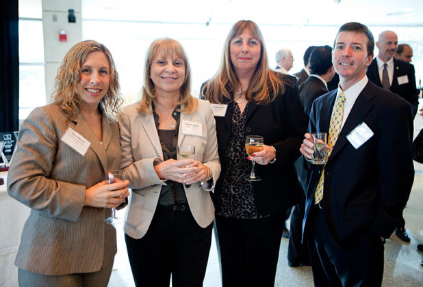 Amy Hanson, Ethel Kennedy, Annette Cerilli, Paul Dacey, Bryant University / Rupert Whiteley