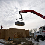 BUILDERS BEGAN work on fewer homes than forecast in March, signaling a sustained industry recovery will take time to get underway. / BLOOMBERG FILE PHOTO/DANIEL ACKER