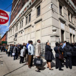 RHODE ISLAND's jobless rate continued to rise in March, increasing one-tenth of a percentage point over February, the R.I. Department of Labor and Training reported Friday. / BLOOMBERG FILE PHOTO/MICHAEL NAGLE