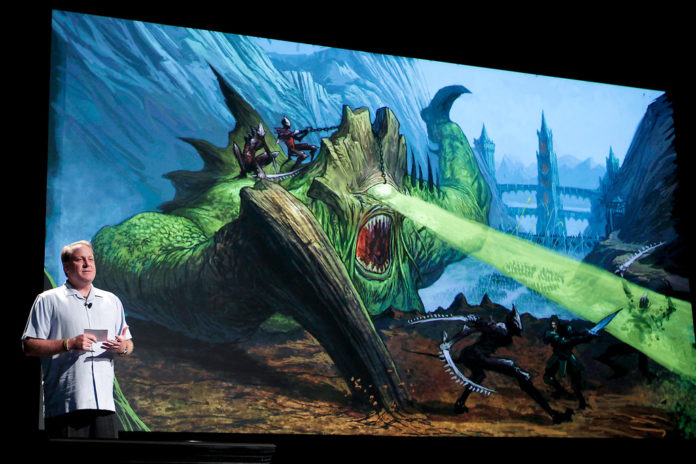 Curt Schilling, former Red Sox pitcher and founder of 38 Studios LLC, unveils the new Curt Schilling, former Red Sox pitcher and founder of 38 Studios LLC, unveils the new