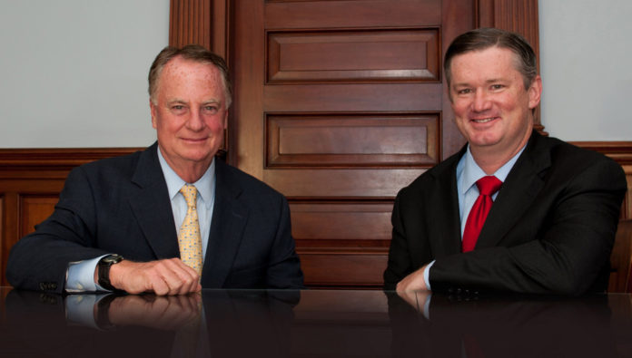 NARRAGANSETT BAY Insurance Company has named Todd Hart (right) its new CEO, replacing company founder Nick Steffey (left), who will continue on as executive chairman. / COURTESY NARRAGANSETT BAY INSURANCE COMPANY