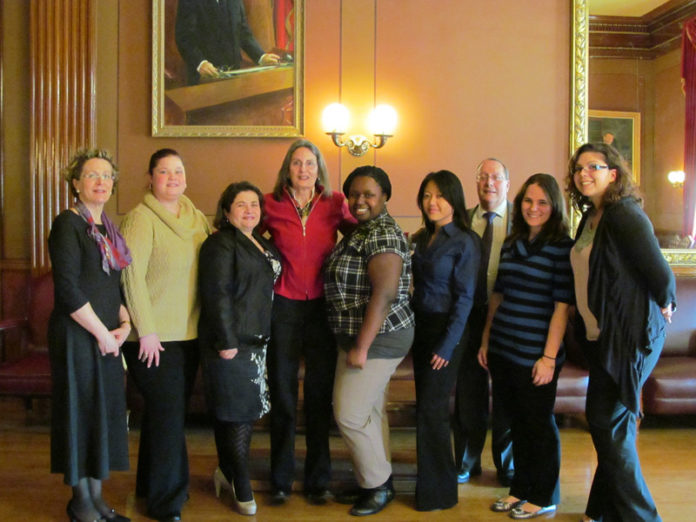 MAKING MISSION MATTER: United Way works to make the community a better place to live with initiatives like United Way 2-1-1, which was honored at the Statehouse in February. / Courtesy Highland Charter School