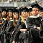 COURTESY TOM MAGUIRE
NEW REALITIES: The class of 2012 at Providence College's commencement exercises in May. A recent study shows Rhode Island graduates carry an average debt load of $26,340.