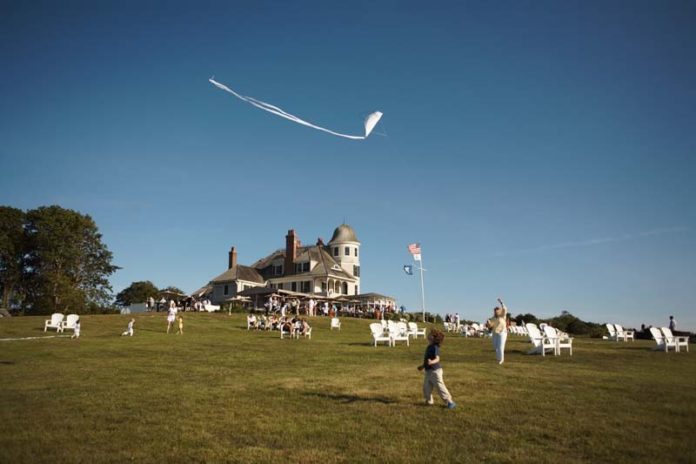 COURTESY PETER SILVIAGREENER PASTURES: The Lawn at Castle Hill Inn on Ocean Drive in Newport had auxiliary bars and an augmented restaurant menu to accommodate increased business and sailing enthusiasts during the recent America’s Cup World Series Event.