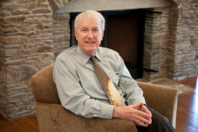 COURTESY URI/NORA LEWIS
ADVANCED THINKING: Bob Beagle, recently retired vice president of university advancement at URI, says that in the absence of exorbitant budgets, the school has had to rely on fundraising efforts.