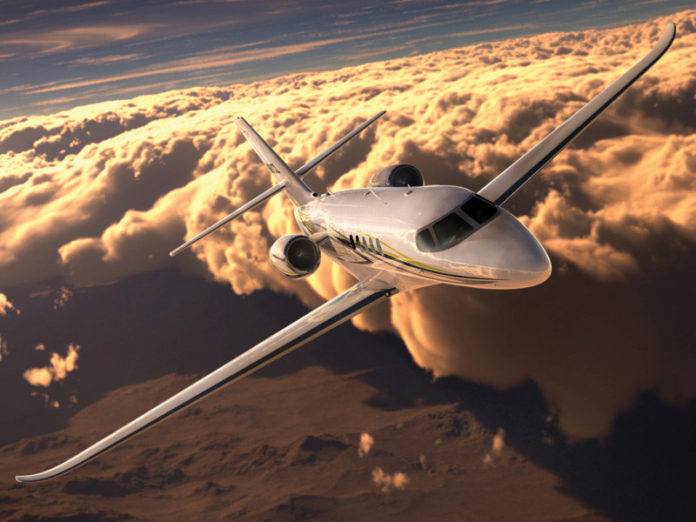 COURTESY CESSNA
FLYING HIGH NOW: Cessna's newest 
Citation Latitude version will be a longer-range craft geared toward the Asian market.