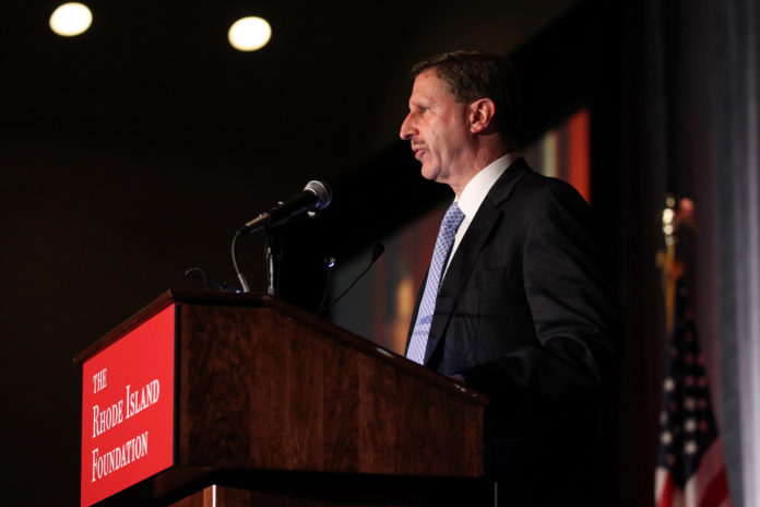 RHODE ISLAND FOUNDATION President and CEO Neil D. Steinberg at the Foundation's 2012 Annual Meeting. / COURTESY THE RHODE ISLAND FOUNDATION/STEW MILNE