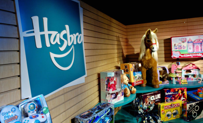 VARIOUS HASBRO products sit on display in their showroom during the International Toy Fair in New York.  / BLOOMBERG FILE PHOTO/DANIEL ACKER