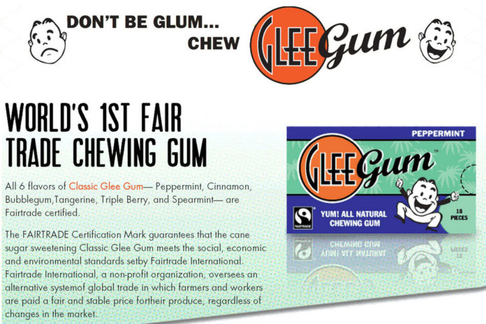 PROVIDENCE-BASED GLEE GUM makes the world's only fair-trade chewing gum. / COURTESY GLEE GUM