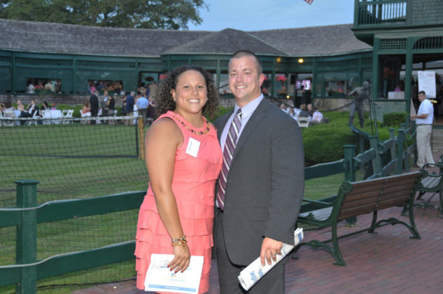 Honoree John Surrette Jr., Kahn Litwin Renza &amp; Co., celebrates with his wife Tina / Skorski Photography