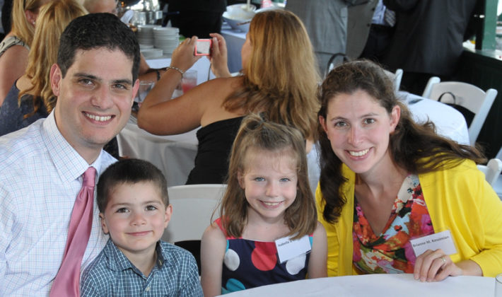 Honoree Paul Kessimian, Partridge Snow &amp; Hahn, with wife Brianne and children Isabella and Alexander / Skorski Photography