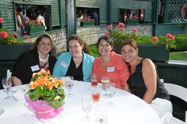 Fidelity Investment employees Wendy Fisher, Lynn Hersey, and Jennifer Jaworski came out to celebrate with Honoree Jennifer Parkhurst (left) / Skorski Photography