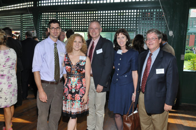 Honoree Dr. Rebekah Gardner, second from left, with her University Medicine colleagues, (l-r) Otto Liebmann, Dr. Mark Fagan, Mary Jane Anderson and Peter Ceriani, Chief Executive Officer / Skorski Photography