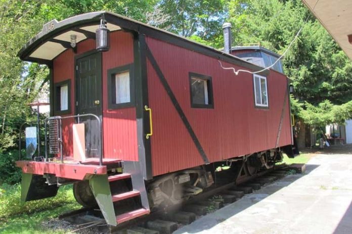 ONE OF RHODE ISLAND's last original cabooses will go to auction on Aug. 18. / COURTESY SALVADORE AUCTIONS INC.