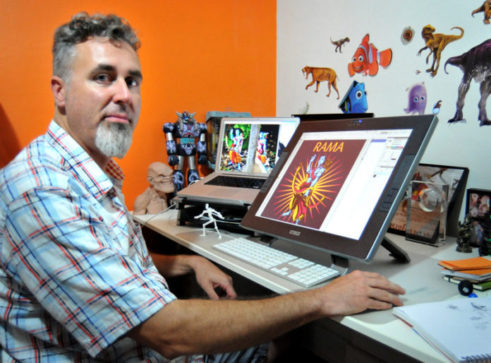 A REAL HERO: Wayne Losey is a partner in Dynamo Development Labs Partners, a company looking to fund a new line of traditional action figures. / PBN PHOTO/FRANK MULLIN