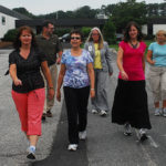 HITTIN&rsquo; THE ROAD: Rhode Island Medical Imaging employees often take to the pavement at lunch time thanks to a year-old push for employee wellness. / PBN PHOTO/PAUL KANDARIAN