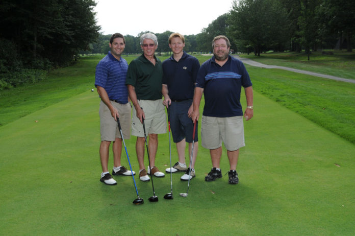 MORE THAN 100 golfers participated in Gateway Healthcare’s annual golf classic. Pictured, from left, are Derek Levesque; Richard Leclerc, Gateway’s president; Michael Leclerc and Stephen Chabot, Gateway’s medical director.