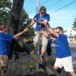 TEAM WORK: Employees of an unnamed company take part in a team-building activity run by Sullivan Custom Planning. / COURTESY SULLIVAN CUSTOM PLANNING 