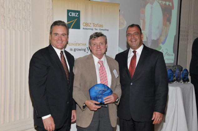 Honoree Russell Morin (center) with Scott Wragg and Chris Santilli / Skorski Photography