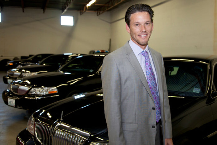 SWEET SONG: John Olinger, president and CEO of Rock Star Limo, founded the company after purchasing a tour bus that previously belonged to R&B legend Aretha Franklin. It’s grown to a 55-person company that includes 37 drivers. / PBN PHOTO/NATALJA KENT SWEET SONG: John Olinger, president and CEO of Rock Star Limo, founded the company after purchasing a tour bus that previously belonged to R&B legend Aretha Franklin. It’s grown to a 55-person company that includes 37 drivers. / PBN PHOTO/NATALJA KENT