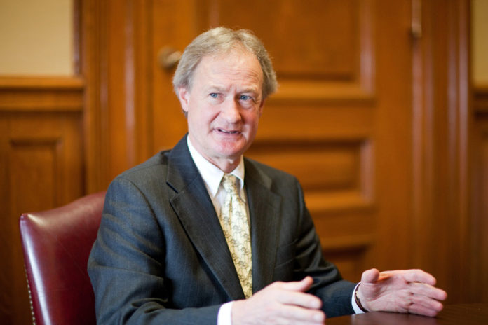 TOUGH DECISIONS: Gov. Lincoln D. Chafee has asked all state departments, including higher education, to cut their budgets by 7 percent. / PBN FILE PHOTO/RUPERT WHITELEY