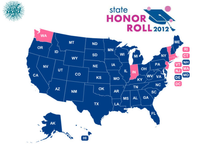 RHODE ISLAND MADE the Asthma and Allergy Foundation of America's State Honor Roll for the fourth consecutive year for its policies to protect children from asthma and allergies in the state school system. / COURTESY THE ASTHMA AND ALLERGY FOUNDATION OF AMERICA