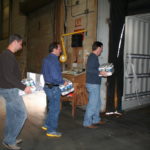 EMPLOYEES OF American Dryer Corp. recently donated supplies, including bottled water, to aid victims of Hurricane Sandy.