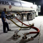 GASOLINE fell on concerns of a budget stalemate between congressional Republicans and President Barack Obama.  / BLOOMBERG FILE PHOTO/F. CARTER SMITH