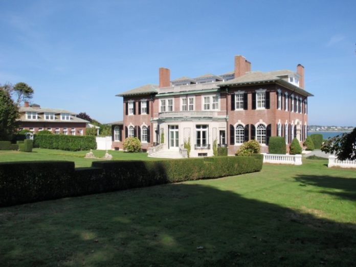 THE HOPEDENE MANSION at 42 Cliff Ave. sold for $16 million, the highest purchase price of a Rhode Island home this year. / COURTESY GUSTAVE WHITE SOTHEBY'S INTERNATIONAL REAL ESTATE