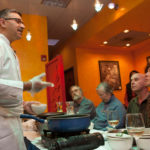 TOP CHEF: Rasoi owner Sanjiv Dhar teaches a cooking class at the Indian restaurant in Pawtucket. / PBN PHOTO/DAVID LEVESQUE