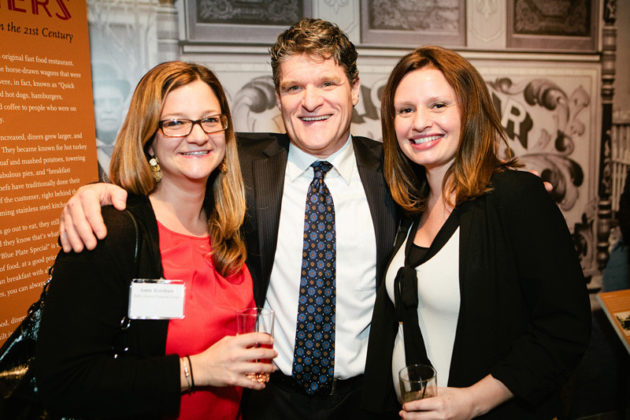 Amie Kershaw and Kate Medeiros, Citizens Bank with PBN&rsquo;s Jim Hanrahan / Rupert Whiteley