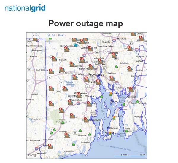 National Grid Power Outage Map Ri