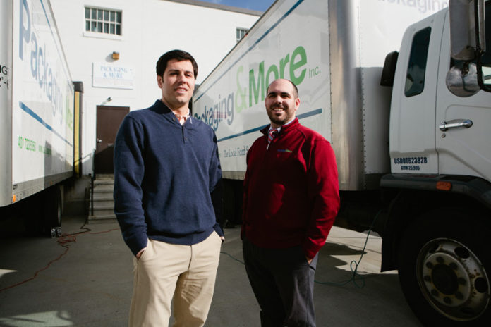BOXED IN? Packaging & More owners Tony, left, and Vincent Fonseca say potential changes to debris regulations could impact their business. / PBN PHOTO/RUPERT WHITELEY
