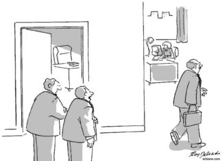 Editorial Cartoon: Giving back to the community / By Roy Delgado / www.artizans.com