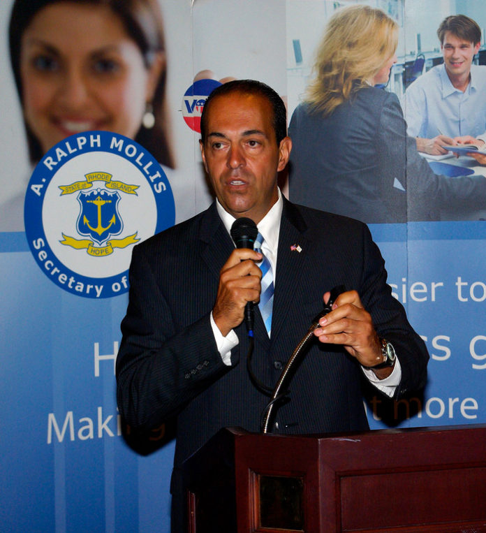 R.I. SECRETARY OF STATE A. Ralph Mollis, pictured here at the 2011 'We Mean Business Expo,' reminds for-profit corporations that the end of March is the deadline to file annual reports. / COURTESY THE SECRETARY OF STATE'S OFFICE