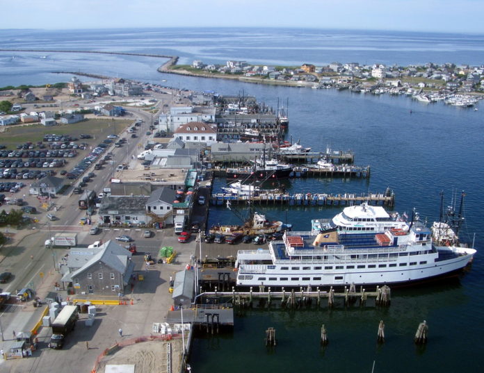 A BIRDS-EYE VIEW of the Port of Galilee in Narragansett. / COURTESY TOWN OF NARRAGANSETT