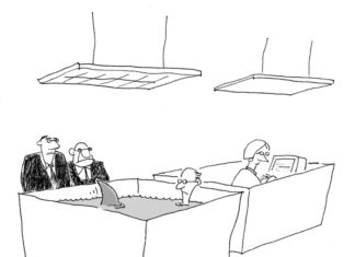 Editorial Cartoon: The Shark Tank / By Chris Wildt / www.artizans.com