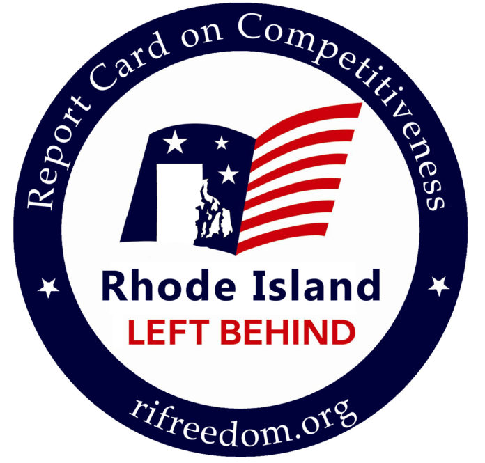 RHODE ISLAND received extremely poor marks for the second year in a row from the Rhode Island Center for Freedom and Prosperity's examination of multiple national indexes relating to economic opportunity. / COURTESY RHODE ISLAND CENTER FOR FREEDOM AND PROSPERITY