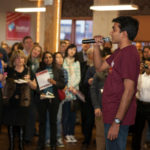 Latest Betaspring cohort introduced at open house RAJU P.N., co-founder & CEO of Eventcheq, one of the 15 companies participating in Betaspring's spring accelerator program, makes his pitch to the crowd during the open house that marks the halfway point of the session. / PBN PHOTO/DAVID LEVESQUE