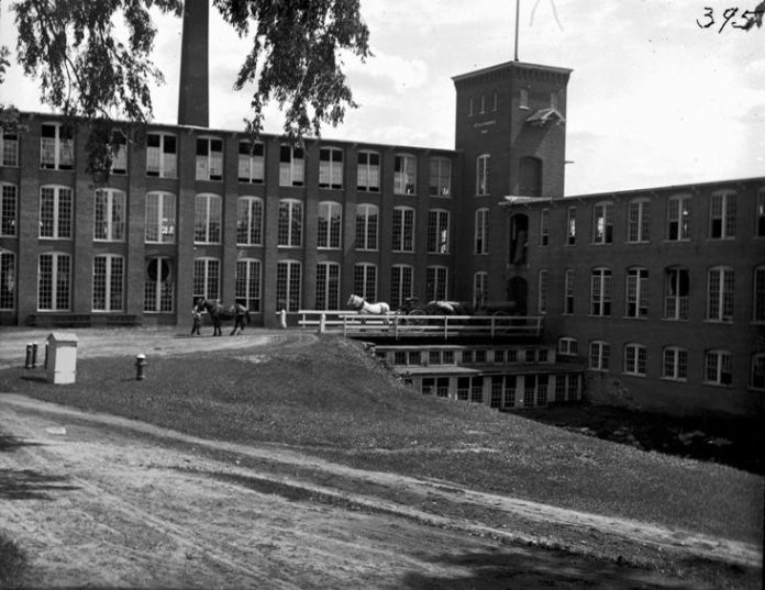 THE LYMANSVILLE CO. Mill as it stood in 1909. The North Providence Mill was recently added to the National Register of Historic Places by the National Park Service. / COURTESY OFFICE OF THE SECRETARY OF STATE