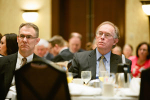 Jim Ryan, Pannone Lopes Devereaux & West, listens to Panel 1 discuss the Benefits Exchange / Rupert Whiteley