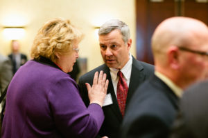 Christine Ferguson talks with Peter Andruszkiewicz, BCBSRI CEO / Rupert Whiteley