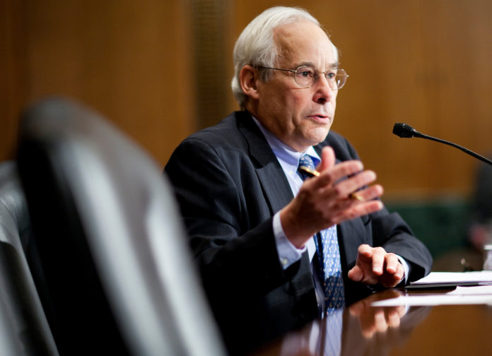 AT LIFESPAN'S Patient Safety Symposium on Thursday, Dr. Donald Berwick, former head of the Centers for medicare and Medicaid Services, said health care must adapt to the changing river of health care needs and move from a hospital-centric to a patient-centric model.  Above: Berwick testifying before the Senate Finance Committee in November 2010. / BLOOMBERG FILE PHOTO/JOSHUA ROBERTS