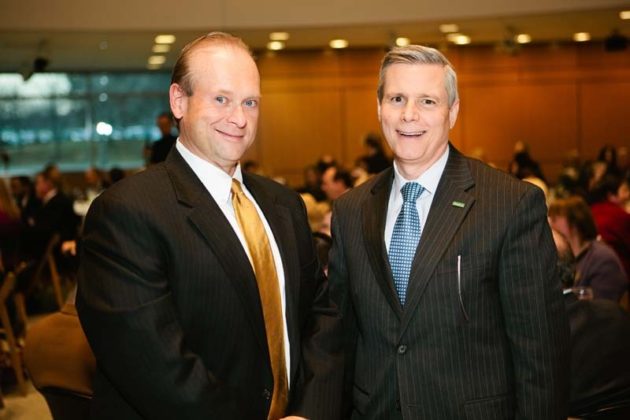 Honoree, Jim Loring CFO of Amica Mutual Insurance Co. with CEO Robert DiMuccio / Rupert Whiteley