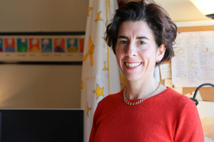 SPREADING IT OUT: Critics have attacked General Treasurer Gina M. Raimondo’s increase of investment in hedge funds for Rhode Island’s pension system. She says the diversified portfolio will reduce risks long term. / PBN PHOTO/NATALJA KENT