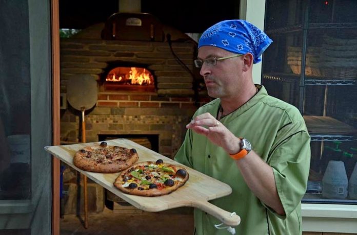 TOPPING OFF: Aside from bread  products, Ciril Hitz also bakes artisan pizza in his oven. / COURTESY BREADHITZ
